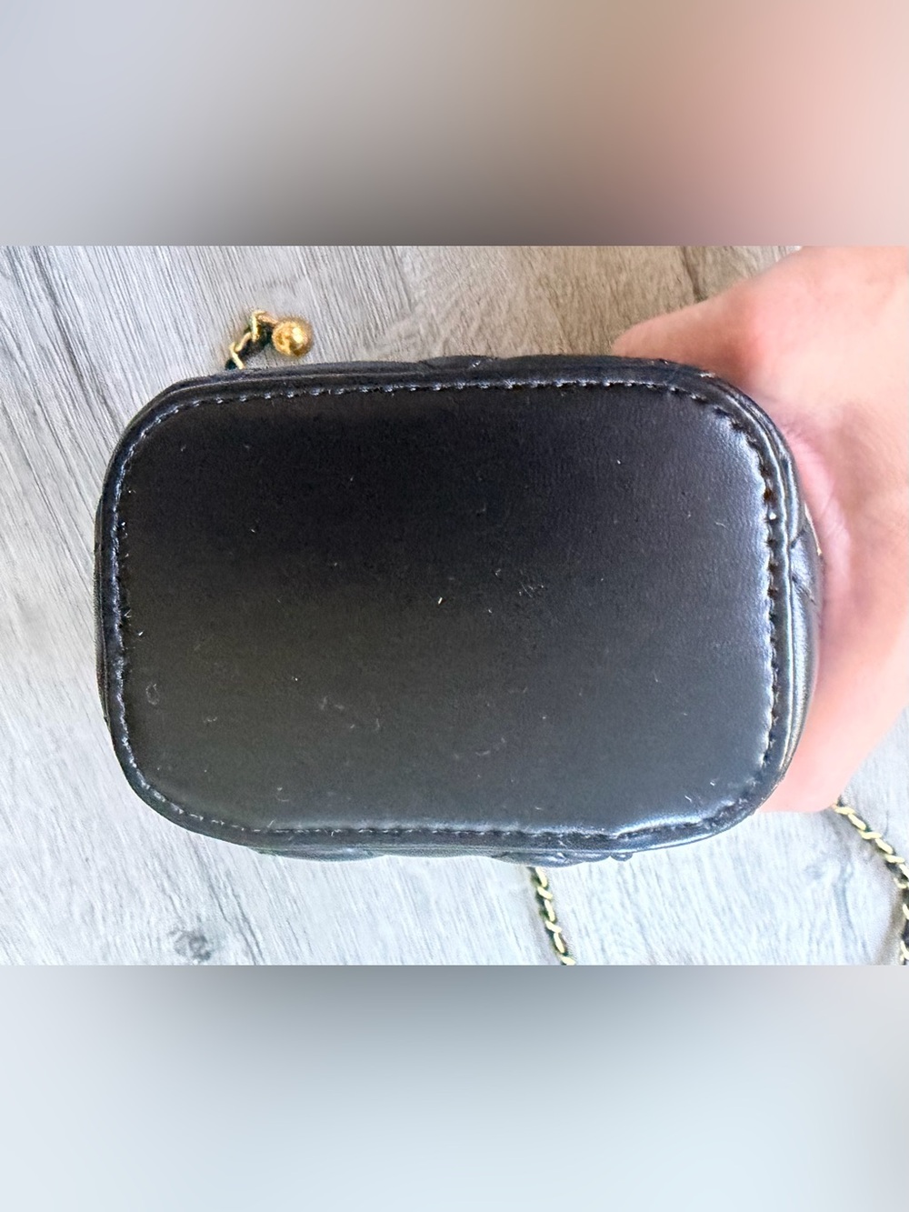 Source Unknown Black Ball Box Bag w Gold Hardware NEW in Branded Dust Bag. - Picture 7 of 10